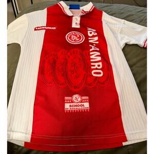 Vintage Umbro Ajax Amsterdam Youth 164cm Soccer Jersey ABN AMRO 1990s